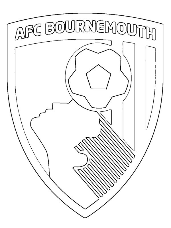 AFC Bournemouth omalovánka