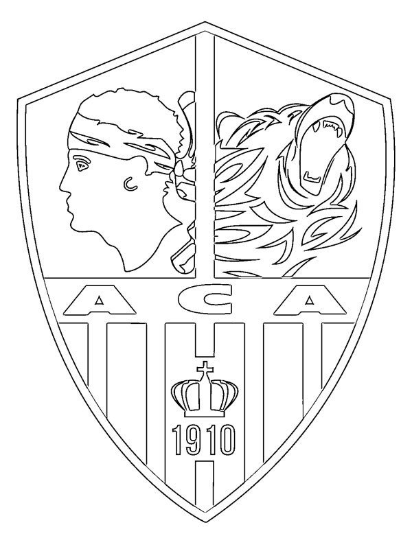 AC Ajaccio omalovánka AC Ajaccio omalovánka