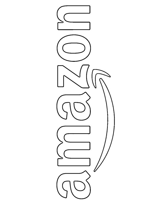 Amazon logo omalovánka
