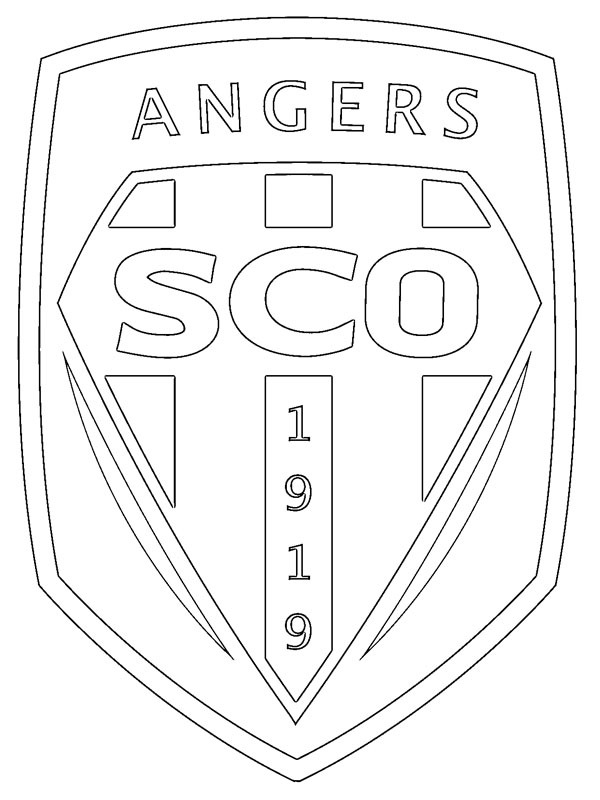 Angers SCO omalovánka Angers SCO omalovánka