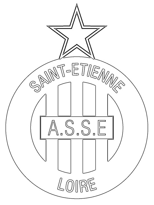 AS Saint-Étienne omalovánka AS Saint-Étienne omalovánka