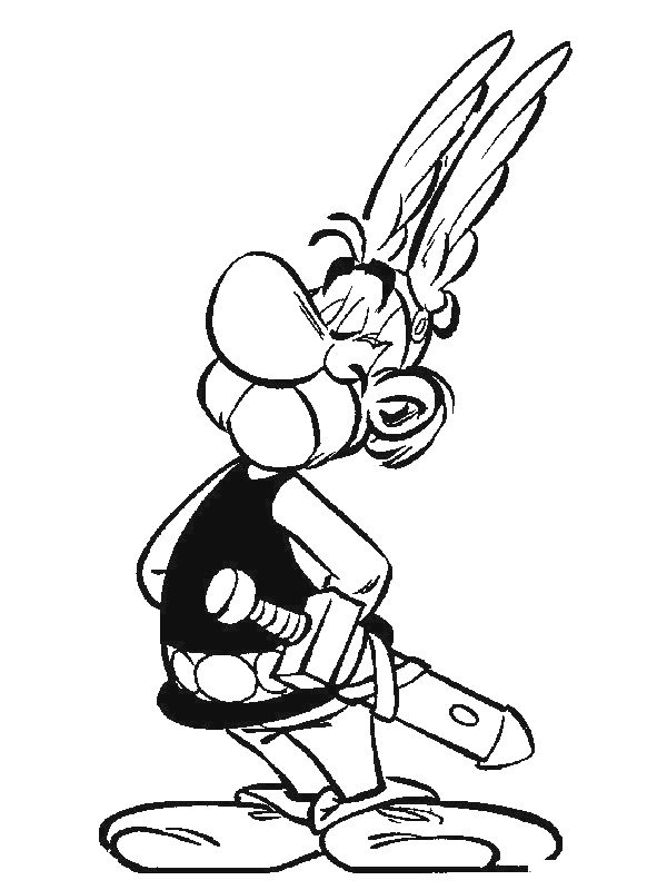Asterix omalovánka