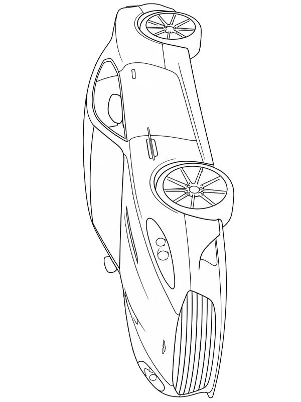 Aston Martin Vanquish omalovánka
