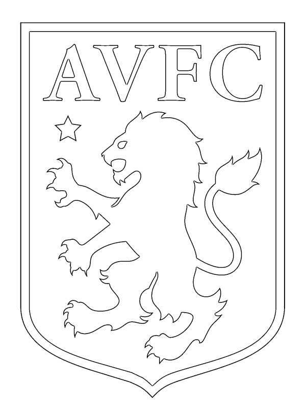 Aston Villa FC omalovánka