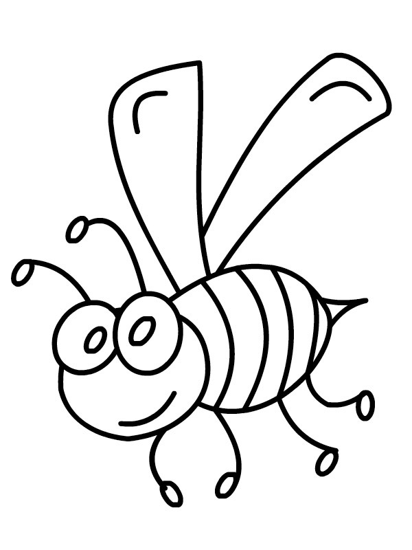 Včela omalovánka