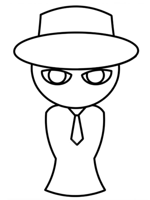 Black Incredibox Sprunki omalovánka Black Incredibox Sprunki omalovánka