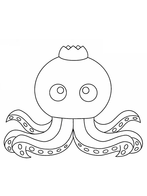 Blueberrinni Octopussini omalovánka Blueberrinni Octopussini omalovánka
