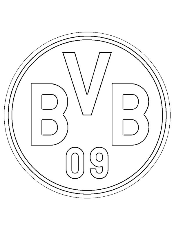 Borussia Dortmund omalovánka Borussia Dortmund omalovánka