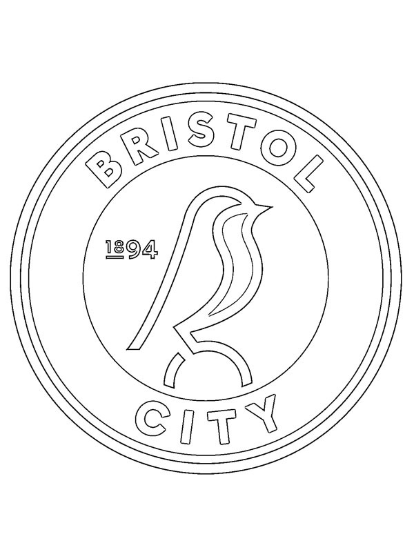 Bristol City FC omalovánka Bristol City FC omalovánka