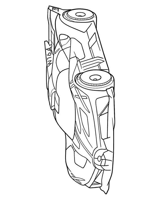 Bugatti Bolide omalovánka