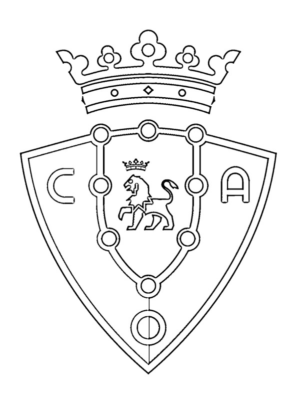 CA Osasuna omalovánka CA Osasuna omalovánka