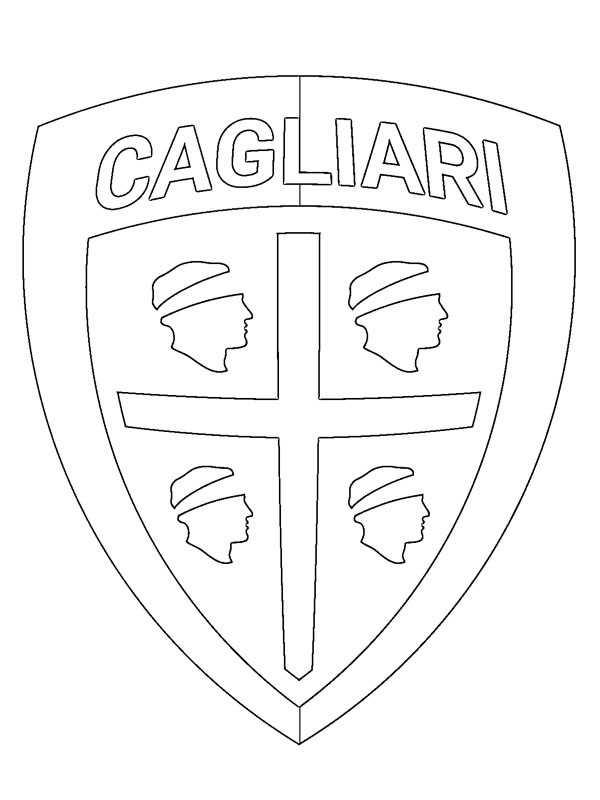 Cagliari Calcio omalovánka