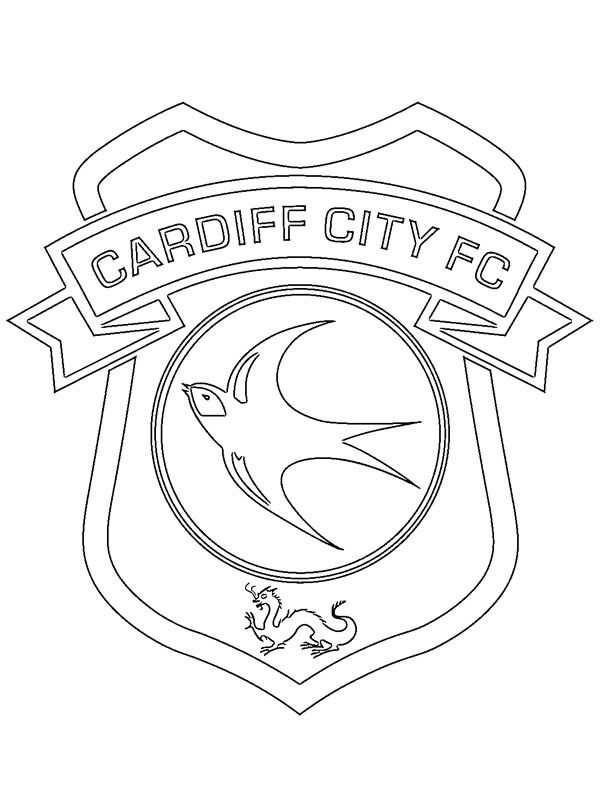 Cardiff City FC omalovánka