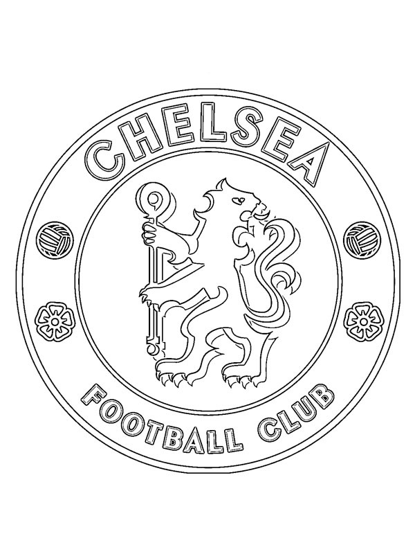 Chelsea FC omalovánka Chelsea FC omalovánka