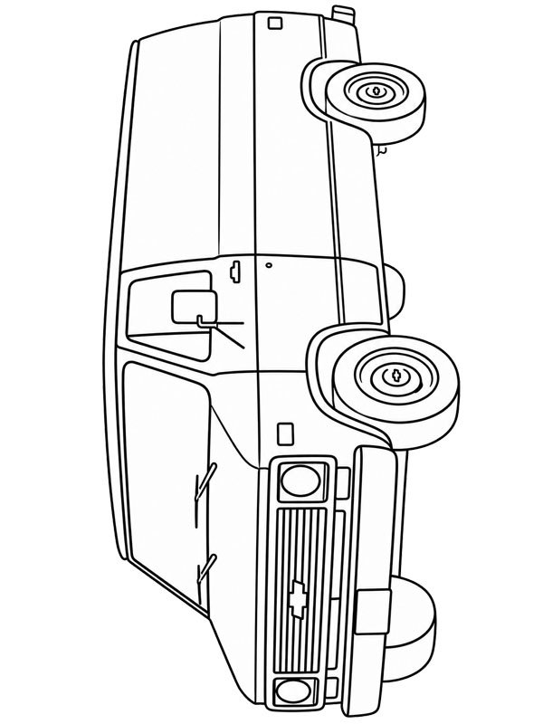 Chevrolet van omalovánka