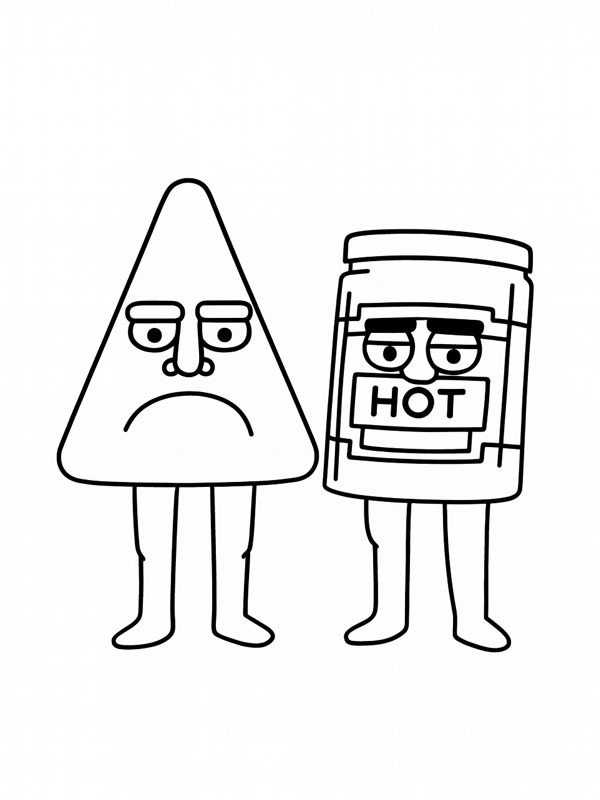 Chipso and Queso omalovánka Chipso and Queso omalovánka