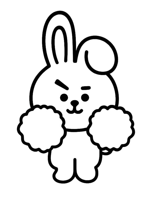 Cooky (BT21) omalovánka
