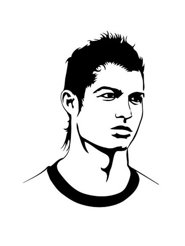 Cristiano Ronaldo omalovánka