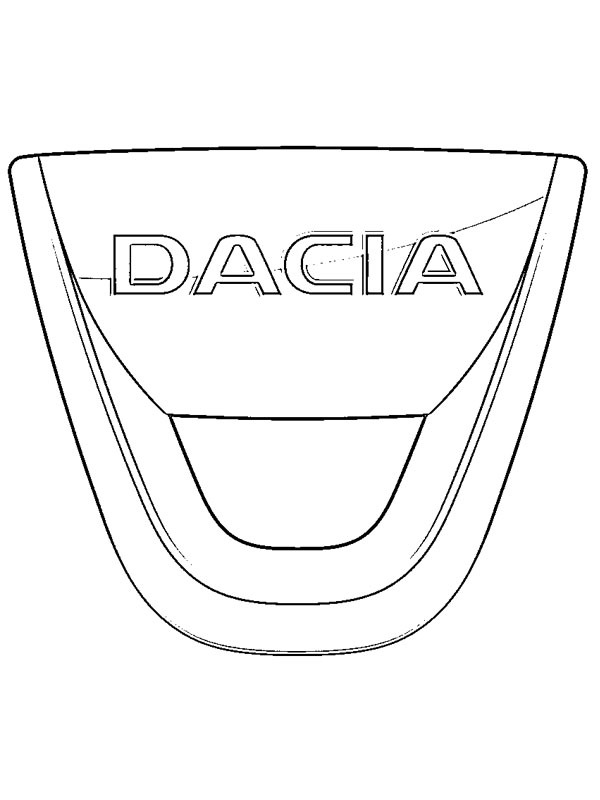 Dacia logo omalovánka