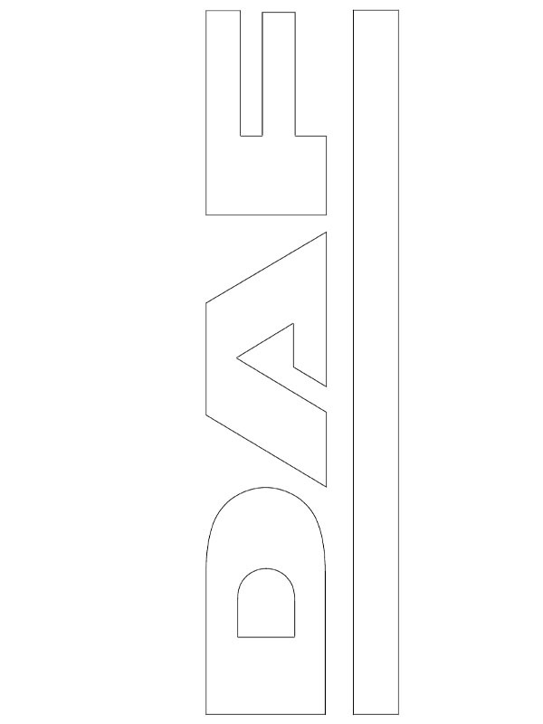 DAF logo omalovánka