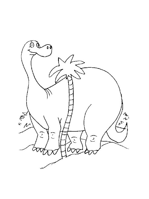 Dinosaurus omalovánka