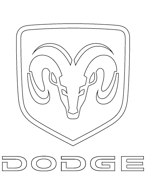 Logo Dodge omalovánka