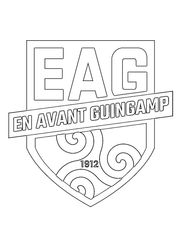 EA Guingamp omalovánka EA Guingamp omalovánka