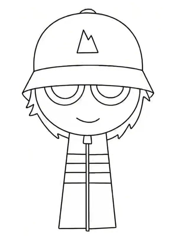El Cool P (Incredibox Sprunki) omalovánka El Cool P (Incredibox Sprunki) omalovánka