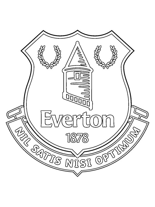 Everton FC omalovánka Everton FC omalovánka