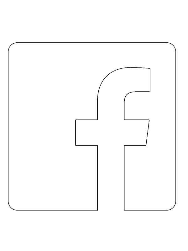 Logo Facebook omalovánka