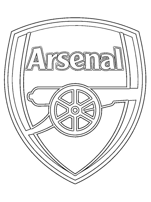 Arsenal FC omalovánka