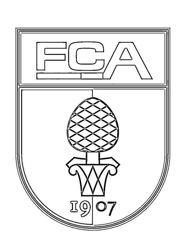FC Augsburg omalovánka