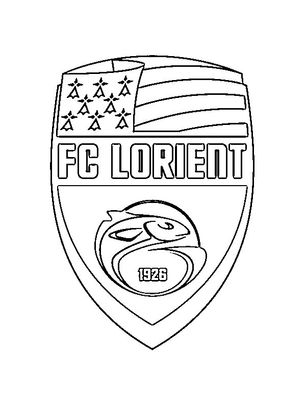FC Lorient omalovánka FC Lorient omalovánka