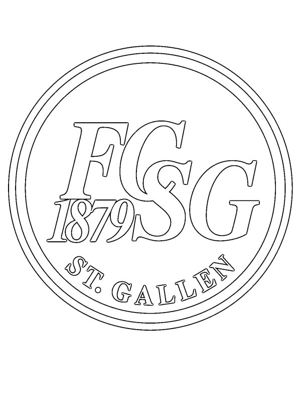 FC St. Gallen omalovánka FC St. Gallen omalovánka