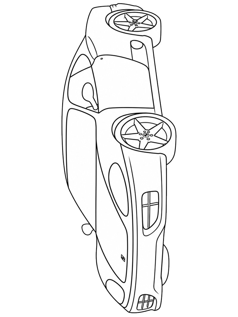 Ferrari 360 Modena omalovánka