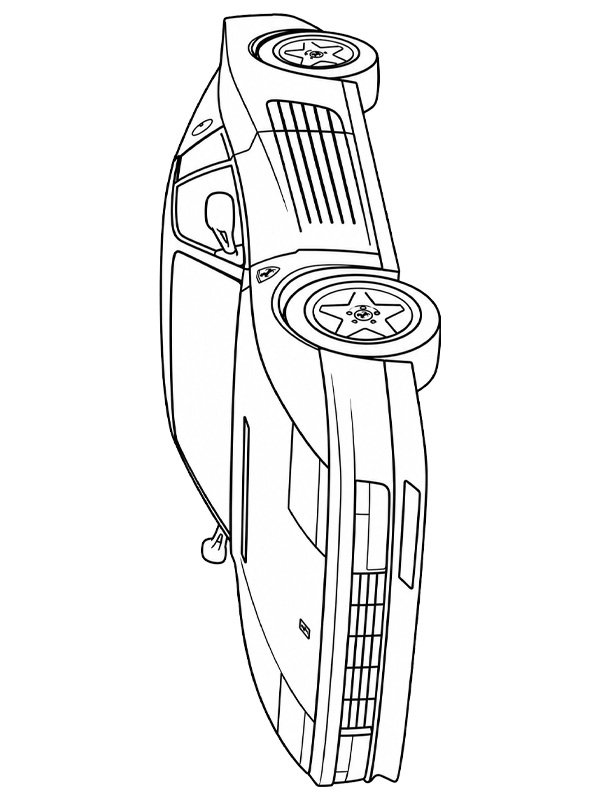 Ferrari Testarossa omalovánka