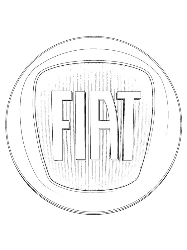 Fiat Logo omalovánka