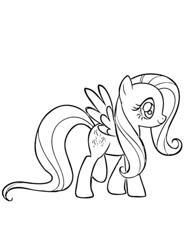Fluttershy (My Little Pony) omalovánka Fluttershy (My Little Pony) omalovánka