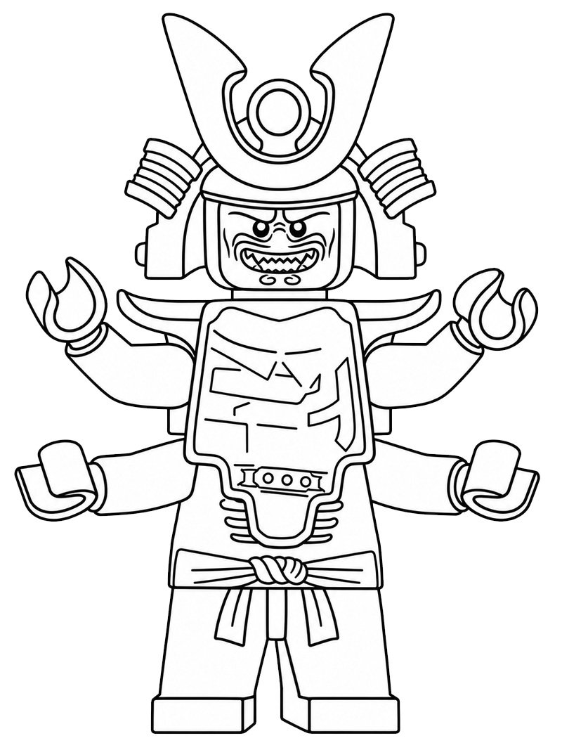 Garmadon (Ninjago) omalovánka