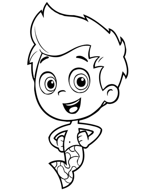 Gil Bubbie Guppies omalovánka Gil Bubbie Guppies omalovánka