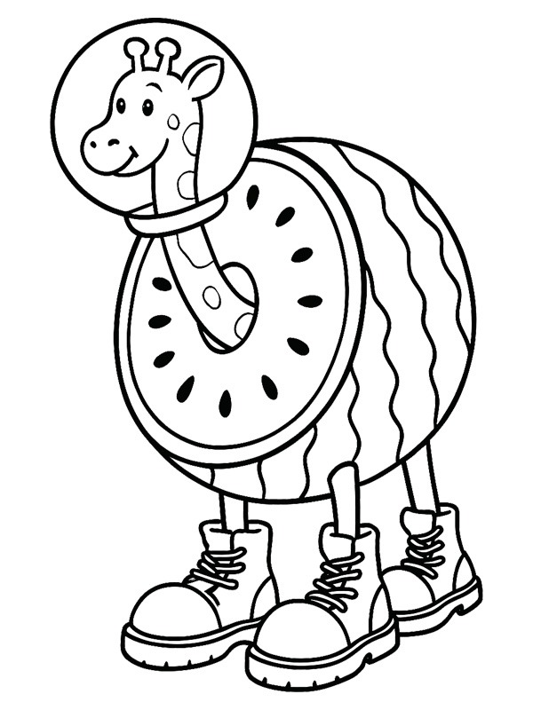 Giraffa Celeste omalovánka Giraffa Celeste omalovánka