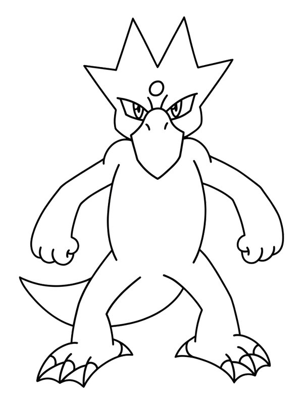 Golduck (Pok&eacute;mon) omalovánka