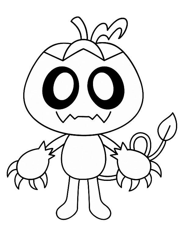 Gourdy (Dandy's World) omalovánka Gourdy (Dandy's World) omalovánka
