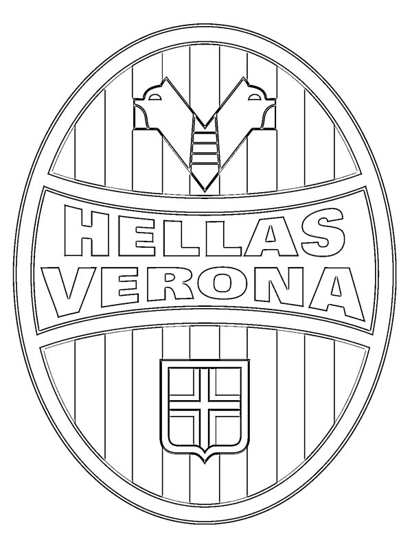 Hellas Verona FC omalovánka