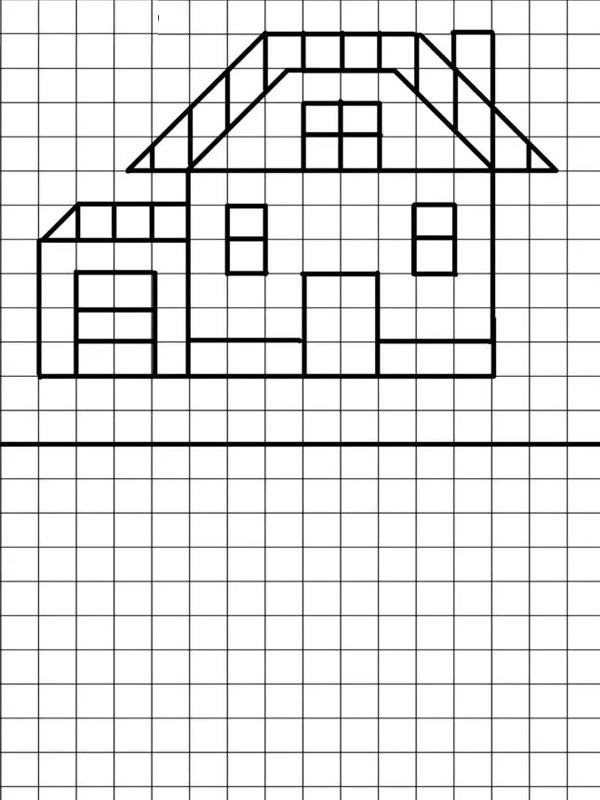 Nakreslete dům omalovánka