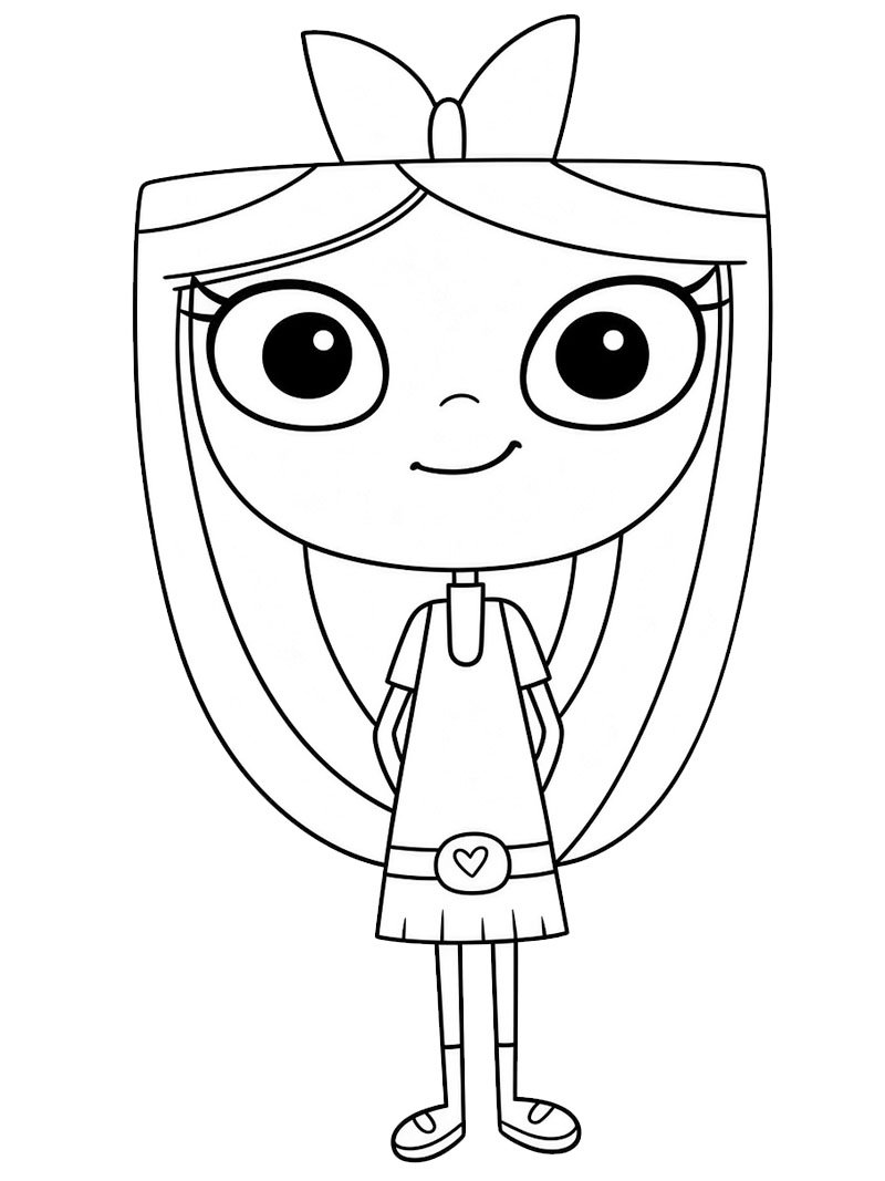 Isabela (Phineas a Ferb) omalovánka Isabela (Phineas a Ferb) omalovánka
