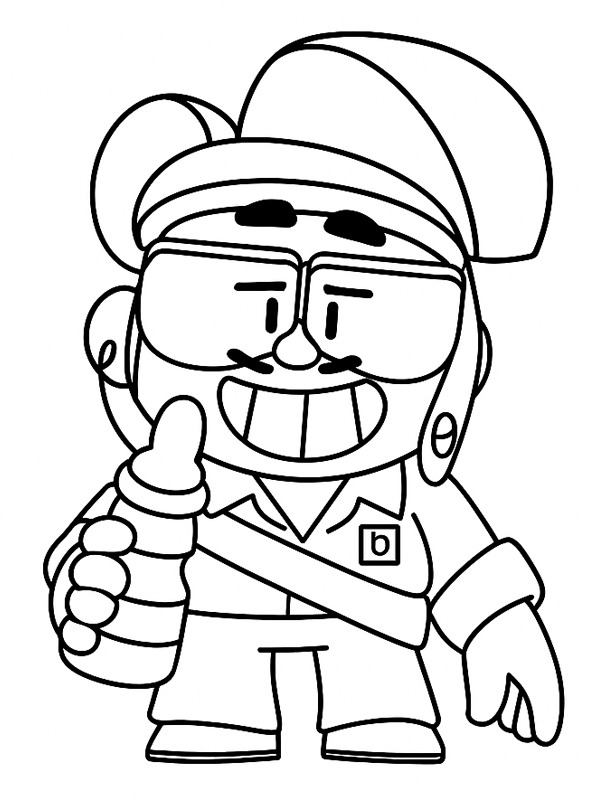 Jae-yong Brawl Stars omalovánka Jae-yong Brawl Stars omalovánka