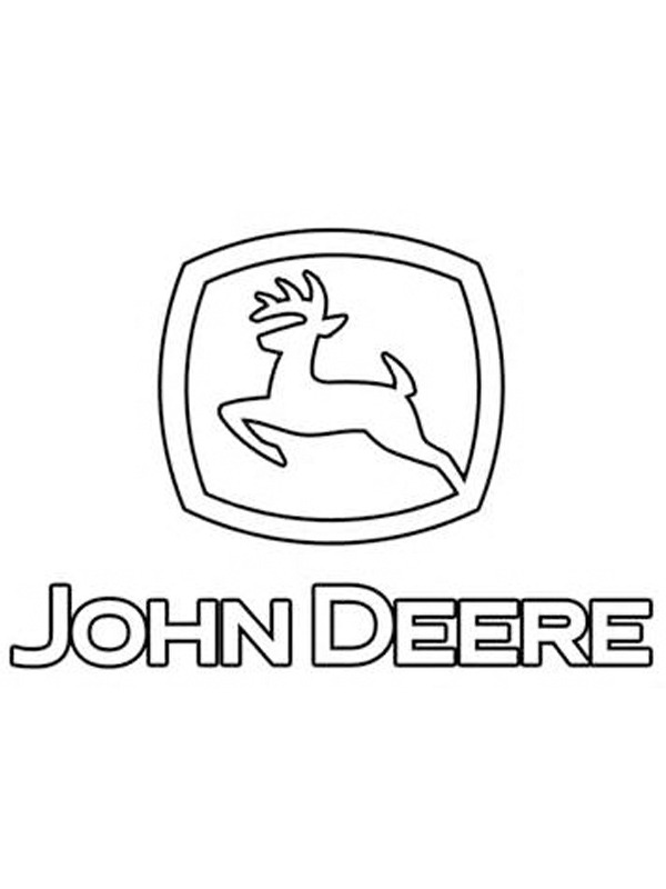John Deere logo omalovánka