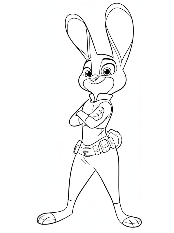 Judy Hopps (Zootropolis) omalovánka