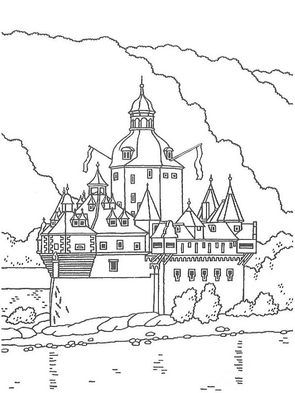 Burg Pfalzgrafenstein omalovánka